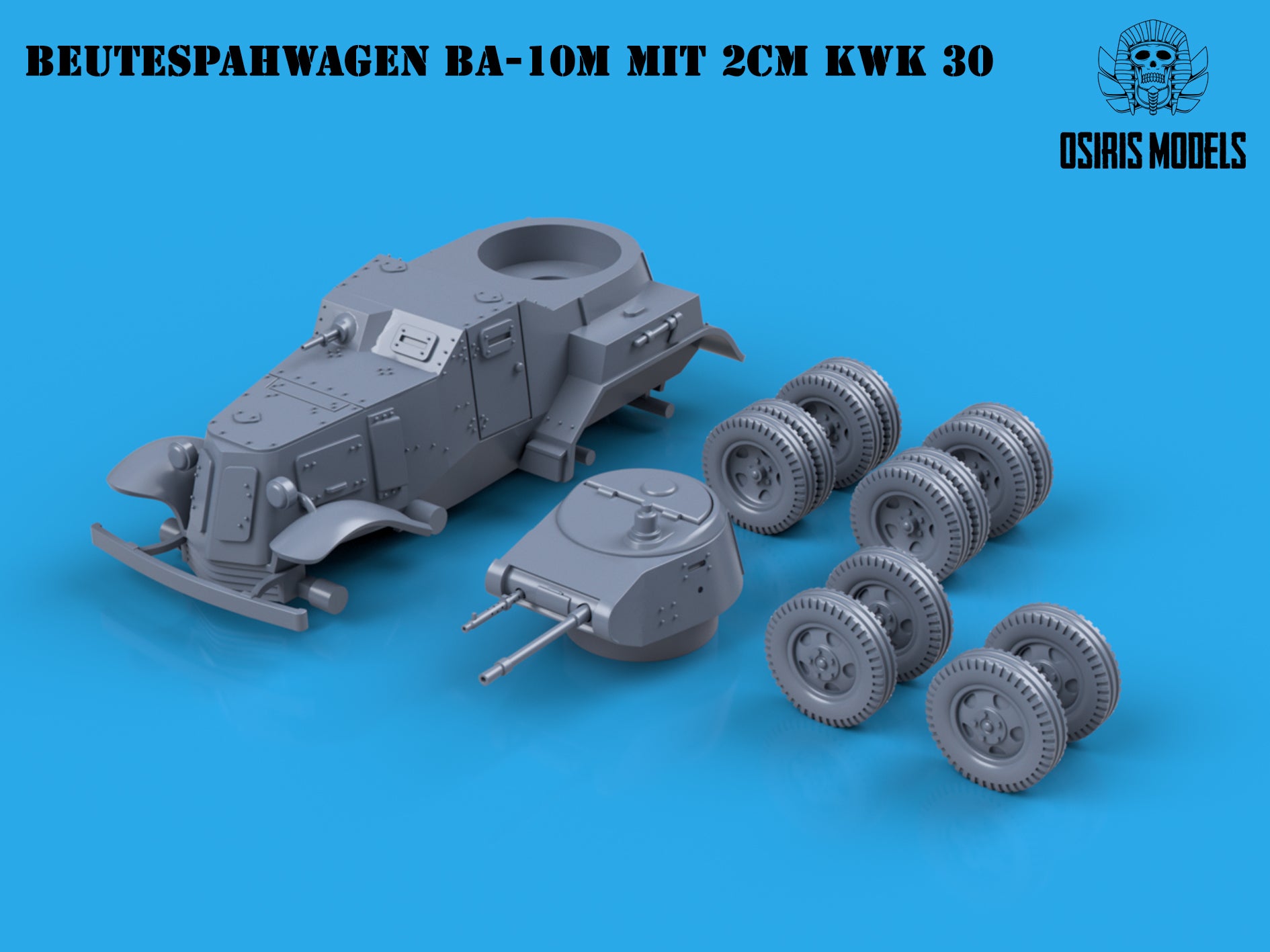 WWII Beutespahwagen BA-10M mit 2cm KwK 30 - Made to order - Check Lead Times